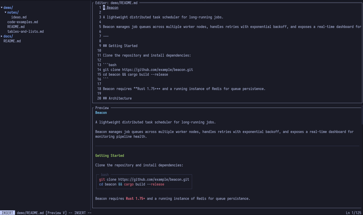 See changes as you type screenshot